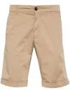 Myths Zeus Cotton Bermuda Shorts In Neutrals