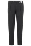 Myths Tailored Long Pants With Front Darts In Gray