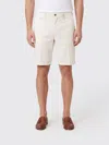 Myths Chino Shorts In Linen Blend In White