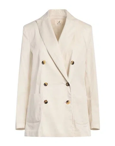Myths Woman Blazer Ivory Size 6 Cotton, Nylon, Elastane In White