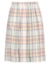 Myths Woman Midi Skirt Ivory Size 6 Cotton, Polyester
