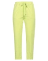 Myths Woman Pants Lime Green Size 8 Cotton, Elastane In Green