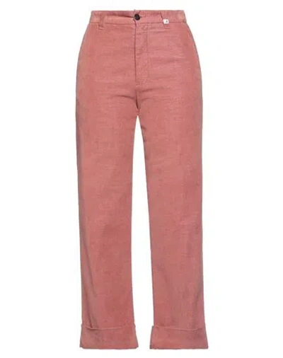 Myths Woman Pants Antique Rose Size 6 Cotton, Polyester, Elastane In Pink