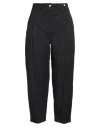 Myths Woman Pants Black Size 10 Cotton, Elastane