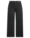 Myths Woman Pants Black Size 10 Cotton, Linen, Elastane