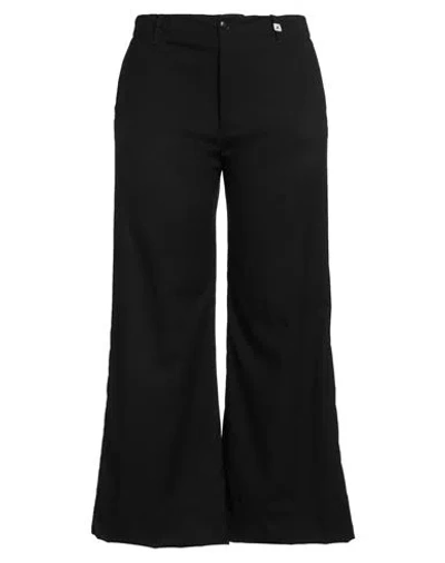Myths Woman Pants Black Size 10 Polyester, Viscose, Elastane