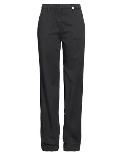 Myths Woman Pants Black Size 4 Cotton, Lyocell, Elastane