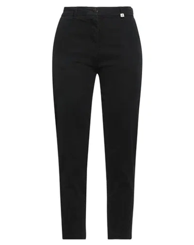 Myths Woman Pants Black Size 4 Modal, Cotton, Elastane
