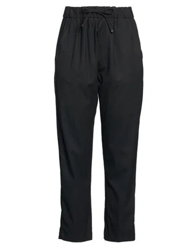 Myths Woman Pants Black Size 6 Polyester, Viscose, Elastane