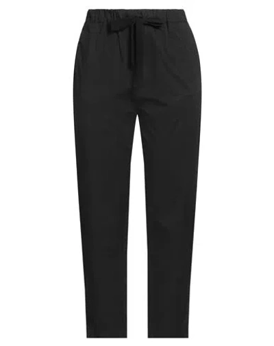 Myths Woman Pants Black Size 8 Cotton, Elastane