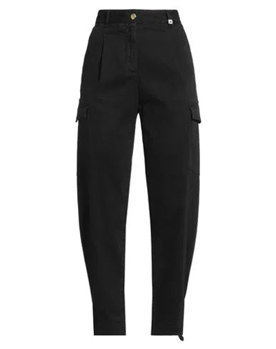 Myths Woman Pants Black Size 8 Cotton, Elastane