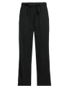 Myths Woman Pants Black Size 8 Polyester, Viscose, Elastane In Black