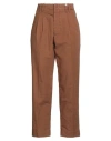 Myths Woman Pants Brown Size 8 Cotton, Elastane