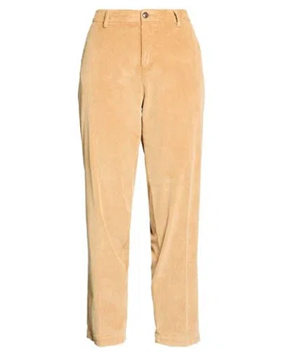 Myths Woman Pants Camel Size 2 Cotton, Modal, Elastane In Neutral