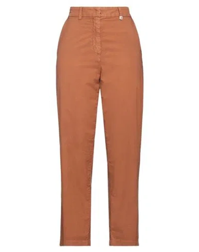 Myths Woman Pants Camel Size 4 Cotton, Lyocell, Elastane In Beige