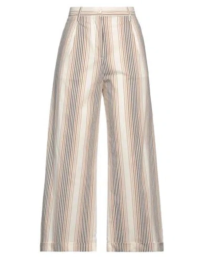 Myths Woman Pants Camel Size 4 Cotton, Polyamide, Elastane In Beige