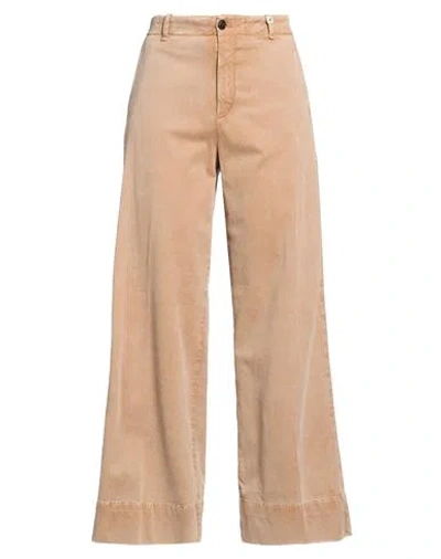 Myths Woman Pants Camel Size 4 Modal, Cotton, Elastane In Beige