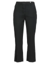 Myths Woman Pants Charcoal Size 4 Cotton, Elastane In Black