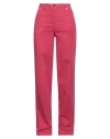 Myths Woman Pants Garnet Size 6 Polyester, Viscose, Elastane In Red