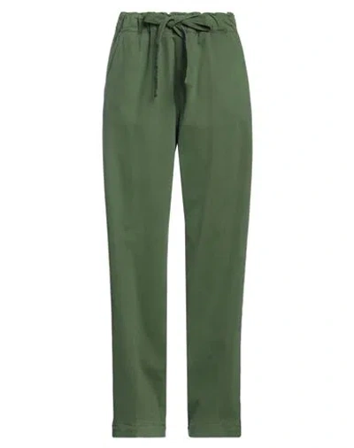 Myths Woman Pants Green Size 4 Modal, Cotton, Elastane