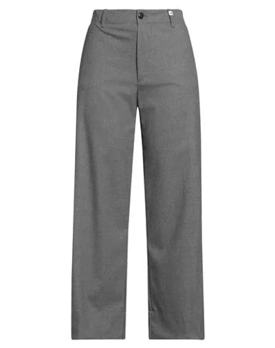 Myths Woman Pants Grey Size 6 Polyester, Viscose, Elastane In Gray