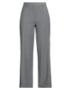 Myths Woman Pants Grey Size 6 Wool, Polyester, Elastane In Gray