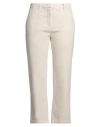 Myths Woman Pants Ivory Size 4 Modal, Cotton, Elastane In White