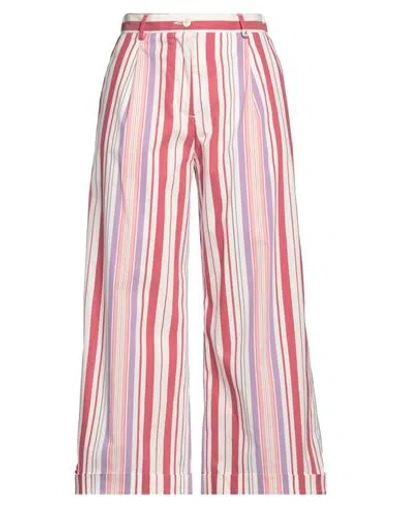 Myths Woman Pants Ivory Size 6 Cotton, Polyamide, Elastane In White