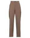 Myths Woman Pants Khaki Size 4 Virgin Wool, Polyamide, Elastane In Beige