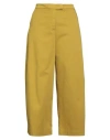 Myths Woman Pants Lime Green Size 6 Cotton, Elastane