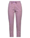 Myths Woman Pants Mauve Size 4 Cotton, Polyamide, Polyester, Elastane In Purple