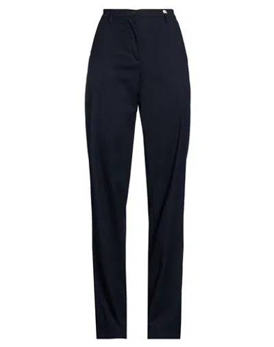 Myths Woman Pants Midnight Blue Size 12 Polyester, Viscose, Elastane In Black