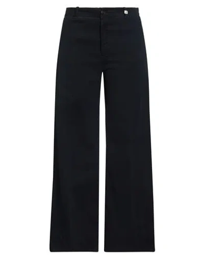 Myths Woman Pants Midnight Blue Size 4 Modal, Cotton, Elastane In Black