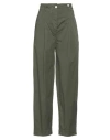 Myths Woman Pants Military Green Size 2 Cotton, Elastane