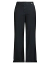 Myths Woman Pants Navy Size 6 Virgin Wool In Blue