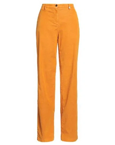 Myths Woman Pants Orange Size 10 Cotton, Polyester, Elastane