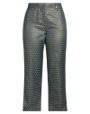 Myths Woman Pants Pastel Blue Size 12 Polyester, Cotton, Acetate, Metallic Fiber