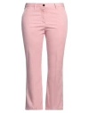 Myths Woman Pants Salmon Pink Size 4 Cotton, Elastane In Pink