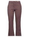 Myths Woman Pants Purple Size 6 Cotton, Elastane In Purple