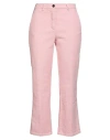 Myths Woman Pants Salmon Pink Size 4 Cotton, Elastane