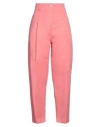 Myths Woman Pants Salmon Pink Size 8 Cotton, Elastane In Pink