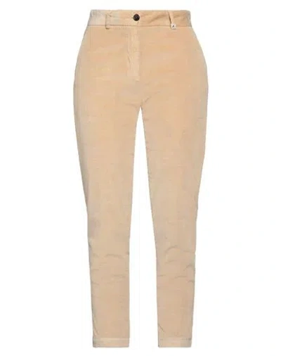 Myths Woman Pants Sand Size 8 Cotton, Modal, Elastane In Beige
