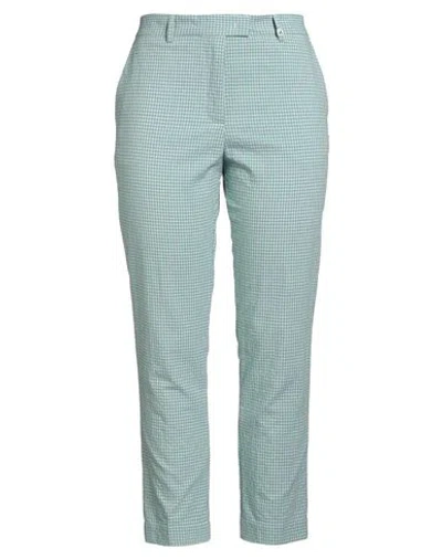 Myths Woman Pants Sky Blue Size 10 Cotton, Polyester