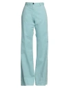 Myths Woman Pants Sky Blue Size 6 Cotton, Elastane In Blue