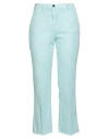 Myths Woman Pants Sky Blue Size 6 Cotton, Elastane
