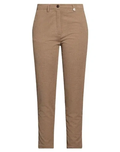 Myths Woman Pants Taupe Size 6 Polyester, Viscose, Elastane In Grey
