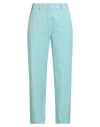 Myths Woman Pants Turquoise Size 6 Cotton, Elastane In Blue