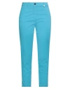 Myths Woman Pants Turquoise Size 6 Lyocell, Cotton, Elastane In Blue