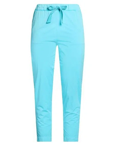 Myths Woman Pants Deep Teal Size 4 Cotton, Elastane In Green