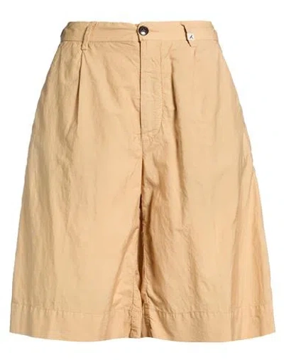 Myths Woman Shorts & Bermuda Shorts Beige Size 2 Cotton, Silk In Neutral